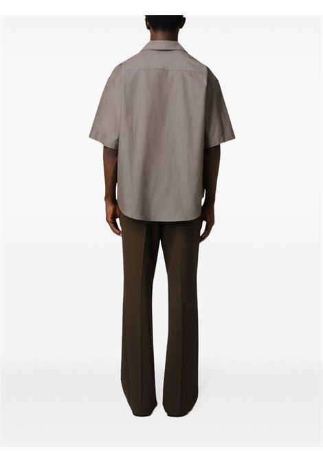 s/s boxy shirt man smoke grey AMI PARIS | HSH236.CO00990953